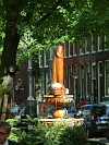 Penis statue Red Light District in Amsterdam