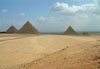 great pyramid by Cheops Chefren's pyramid Menkaure