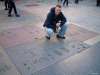 footprints of the Star Wars heroes at the Chinese Theater Hollywood